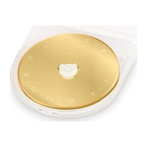 Pack of 10 45mm/1.77 Inch Titanium-Coated Rotating Blades, Perfect for Cutting Fabric, Sewing, Leather and Paper