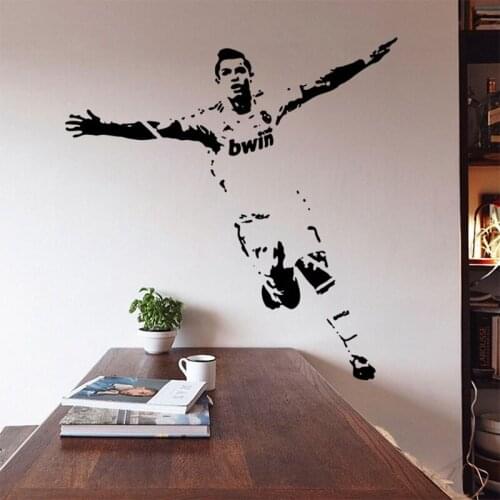 Football Player Pattern Wall Stickers Living Room Study Decoration Vinyl Decals Mual Art Poster 55x75cm CP0412