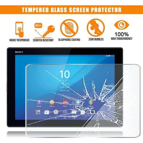 For Sony Xperia Z4 LTE 10.1" Tablet Tempered Glass Screen Protector Scratch Resistant Anti-fingerprint Film Cover