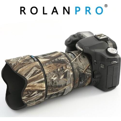 ROLANPRO Lens Cover Camouflage Rain Cover for SIGMA 85mm F/1.4 DG ART Lens Sleeve Guns Case Photography Accessories Clothing