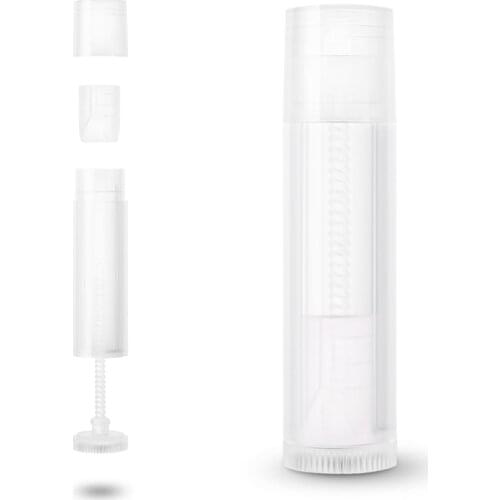 100Pcs 5ml Empty Lip Balm Containers Empty Cosmetic Containers Lipstick Jar Balm Tube Cap Container Maquiagem Travel Makeup Tool