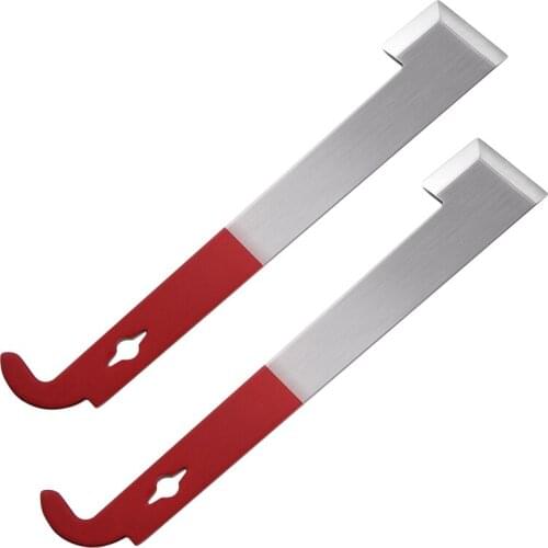 2 Pack Stainless Steel Beekeeping Hive Tool J Hook Bee Frame Lifter And Scraper Equipment For Beekeepers-ABUX