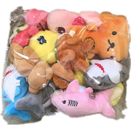 MIX 4Colors- SIZE 12CM Crab keychain Gift Plush Stuffed toy ; little Plush DOLL Pendant TOY Wedding Bouquet doll