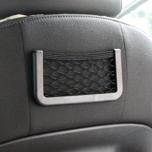 20x8 CM Car Storage Bags Car Mesh Net Bag Strong Magic Tape Sundries Corners Holder Gadget Car Storage Organizer Nets