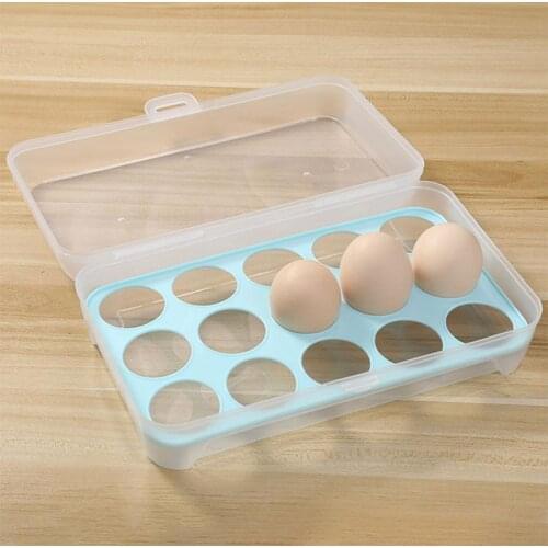 Household Eggs Storage Box Eggs Container Portable Plastic Eggs Holder Refrigerator Food Eggs Box Organizer Case Kitchen Gadget
