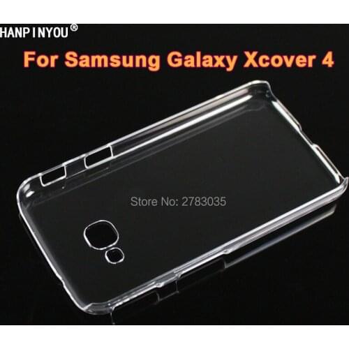 For Samsung Galaxy Xcover 4 Xcover4 G390F 5.0" Glossy Snap Phone Case Crystal Invisible Hard PC Cover Clear Protect Back Shell