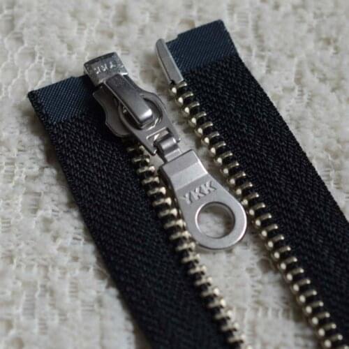 5# 40 70 75cm Black Short Long Metal YKK Zipper Fasteners Single Open End for Garment Jacket Clothing Accessories Wholesale