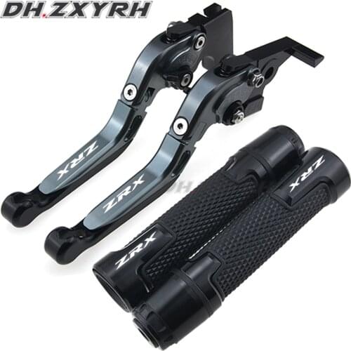 For Kawasaki ZRX 1100 ZRX1100 ZRX1200 ZRX-1100 1999-2007 Folding Extendable Motorcycle Clutch Brake Levers Handbar End Grips