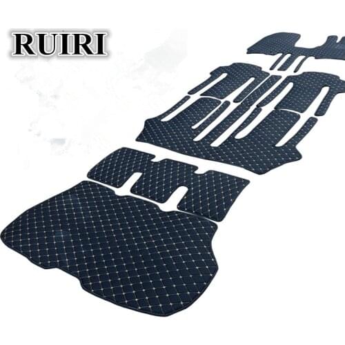 Good mats! Custom special car floor mats + trunk mat for Right Hand Drive Nissan Serena C25 7 seats 2010-2005 waterproof carpets