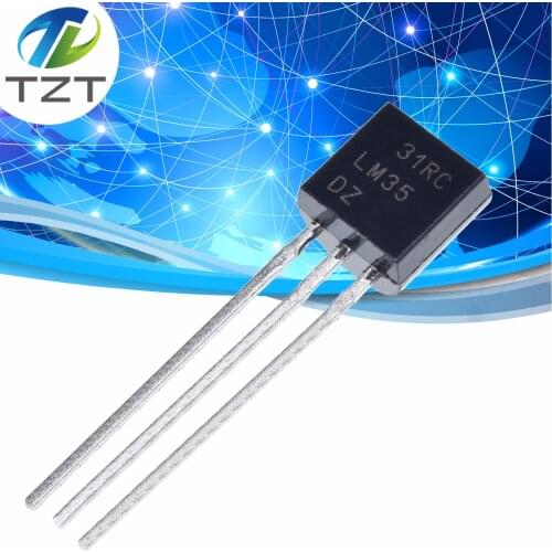 1pcs/lot Integrated Circuit LM35DZ TO-92 LM35 Precision Centigrade Temperature Sensor For IC Low Impedance In Stock