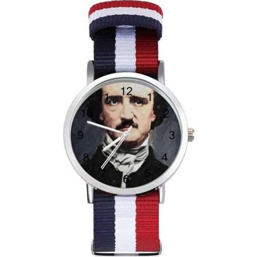 Edgar Allan Poe Quartz Watch Cheap Fancy Wrist Watch Boy Travel Design Wristwatch