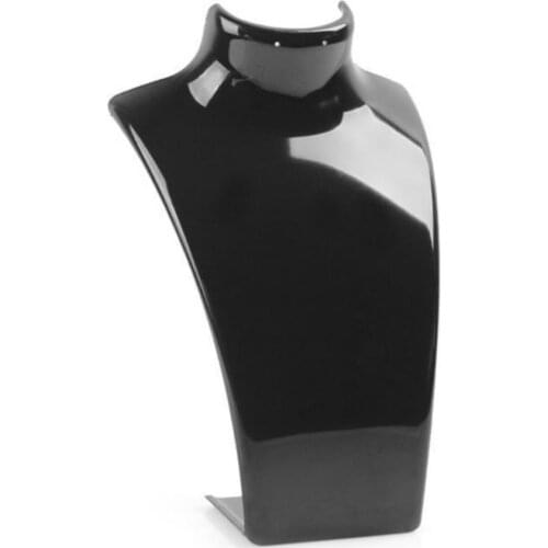 Hot Sale Necklace Bust Display Rack Jewelry Pendant Chain Display Holder Neck Stand Simple Easel Jewelry Plastic Organizer Stand