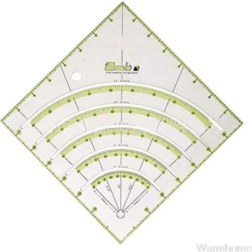 Arcs & Fans Quilt Circle Cutter Ruler,Multifunctional Arc Cutting Patchwork Rule Jy20 20 Dropship