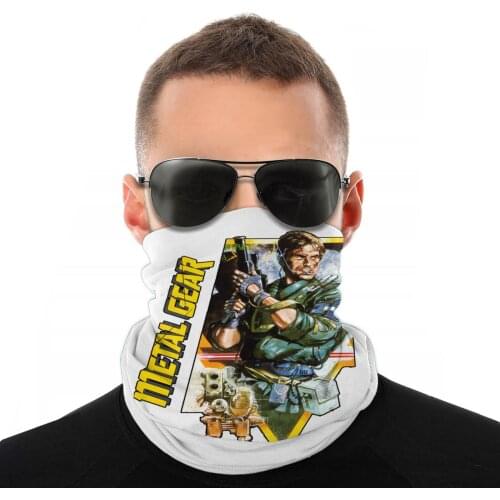 Metal Gear Video Games Magic Scarf Neck Face Mask Men Women Halloween Neck Warmer Neck Bandanas Versatility Headband Biking