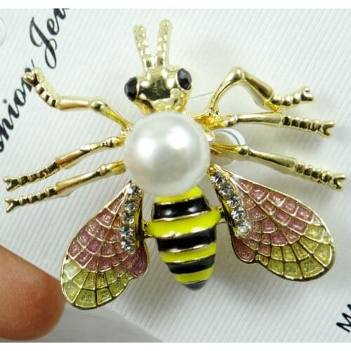 Natural Quartz Crystal Turquoises Sale bee Brooches Men Women Suits Dress Hat Collar Brooch Pins Scarf Buckle Jewelry making