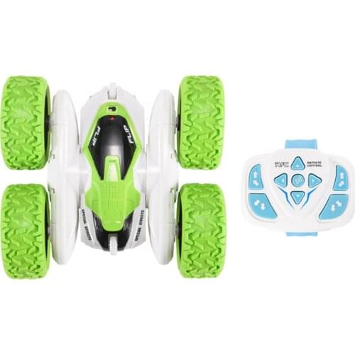 Newest 2.4G Watch Remote Control Car Double-Sided Roll Programmable Demo Swing Arm Tilting Stunt Remote Control Car Toy For Boys