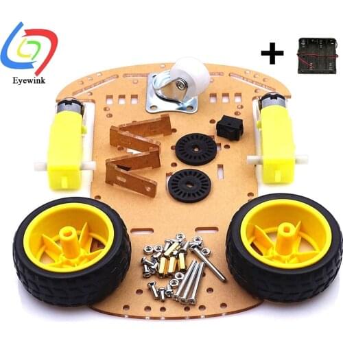 New Motor Smart Robot Car Chassis Kit Speed Encoder Battery Box 2WD For Arduino