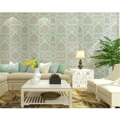 Beibehang European non-woven fine pressure wallpaper 3d bedroom bedroom living room background wall papel de parede 3d wallpaper