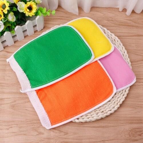 Exfoliating Washing Shower Bath Gloves Back Scrub Body Massage Rubbing Towel