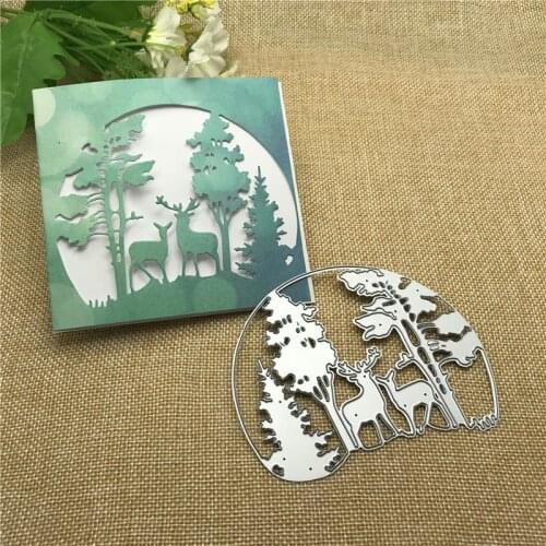 Christmas Tree Animal Metal Cutting Dies Stencils Scrapbooking Decorative Embossing Folder Carbon Steel Paper Card DIY Die Cuts