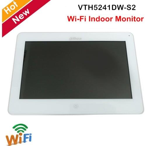 Dahua Video Intercoms VTH5241DW-S2 WiFi Indoor Monitor 10" TFT Touch Screen for IPC surveillance Micro SD card optional max 32GB