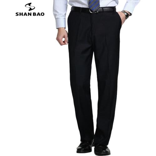 SHAN BAO Mens Wedding Pants
