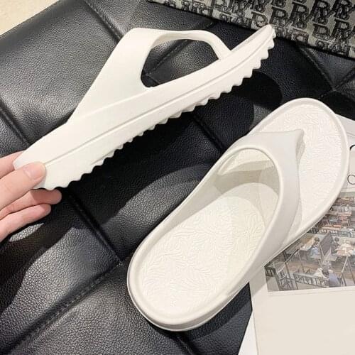Thick Bottom Platform Sea Flip-Flop Thong Sandals Summer Shoes Soft Bathroom Slippers Pillow Slides Outdoor Indoor Shoes Women