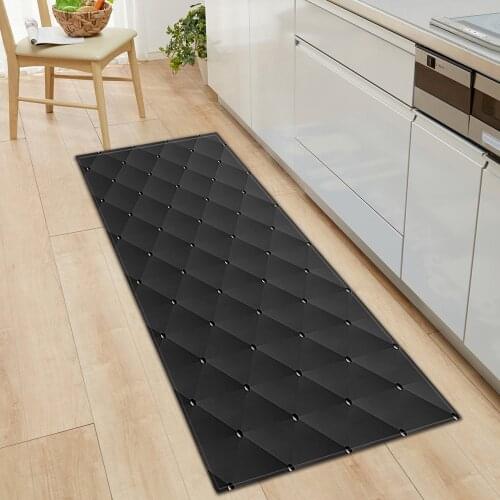 Modern Geometry Kitchen Carpet Entrance Doormat Children Bedroom Floor Hallway Balcony Decoration Rug Home Bathroom Non-Slip Mat