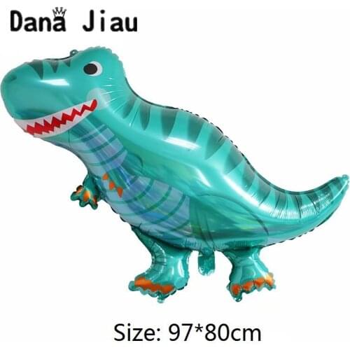 Wed decor dinosaur Foil Balloon 10th years old boy Birthday party decoration Kids Toy helium Childrens Day animal theme balls