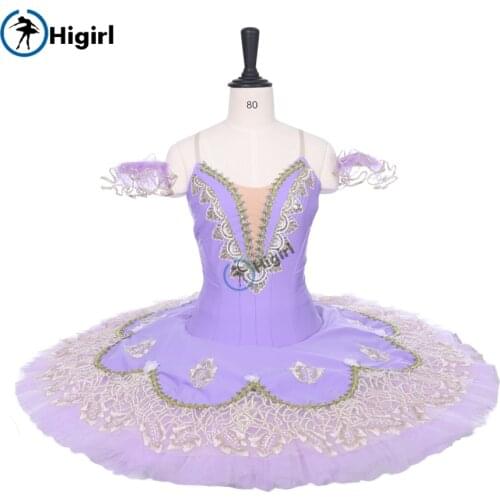 Women Lavenda Sleeping Beauty Ballet Tutu Girls Performance Stage Pancake Tutu Nutcracker TutusBT9208B