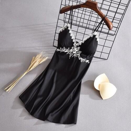 Women Summer Lace Lingerie Nightgown Sexy Strap Top Nightdress Mini Rayon Sleepshirt M-XXL Lounge Bride Dressing Gown Home Skirt