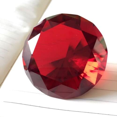 1pcs 60mm Red Color K9 Crystal Diamond Wedding Gifts, Birthday Gifts, Crystal paperweight decoration