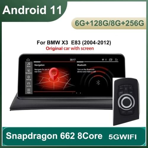 10.25 Android 9 64G for BMW X3 E83 CCC with screen Car GPS inDash Multimedia Touch Screen Radio with iDrive WiFi BT DVR Backcam