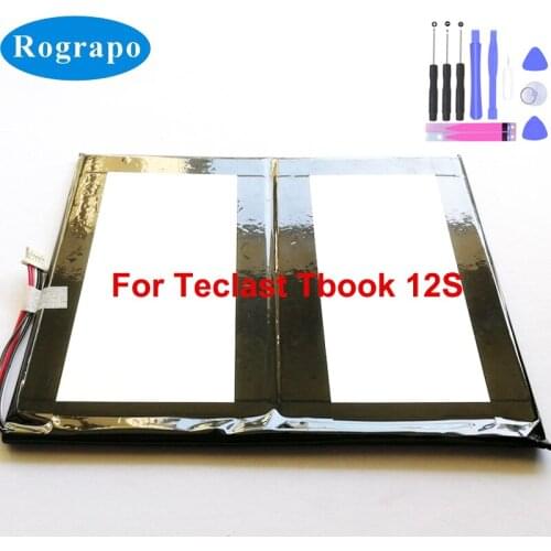100% New 10000mAh Battery For Teclast Tbook 12S Tablet PC Accumulator 9-wire Plug + Free Tools