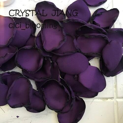 Purple table decor Petals For Weddings Flower Girl Rose Petal 100 pieces /Lot