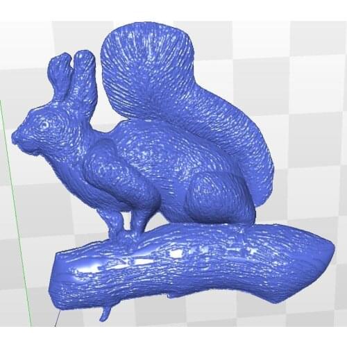 3d relief model squirrel_2 for cnc in STL file