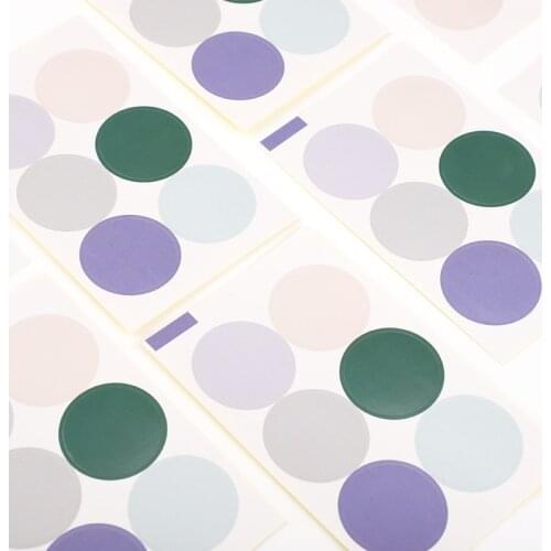 60pcs Morandi Color Stationery Stickers Cute Korean Style Round DIY Diary Album Scrapbooking Deco Stickers Seal Stickers