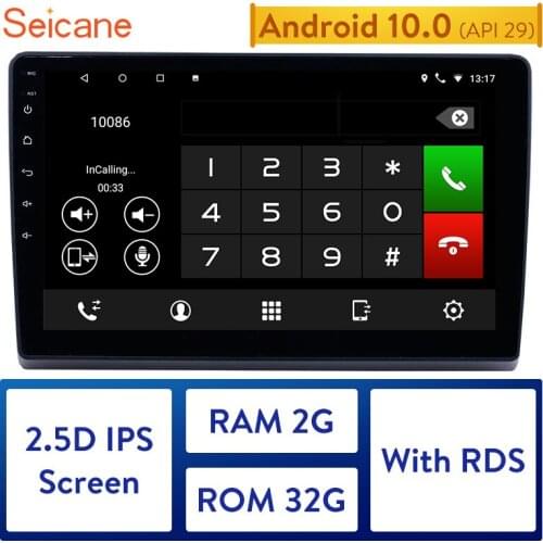 Seicane Android 10.0 2G+32G IPS 2.5D Car Radio Head Unit Player for 2009 2010 2011 2012-2019 Ford New Transit with Bluetooth GPS