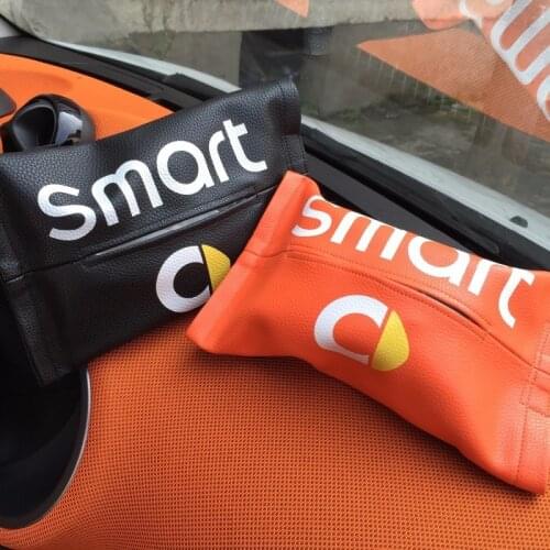 Car Tissue Box Car Sun Visor Tissue Box Holder For Smart Fortwo Forfour 453 451 450 Crossblade Cabrio City-Coupe Roadster Coupe