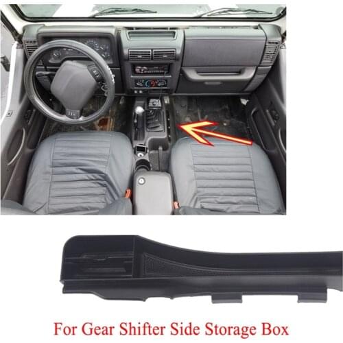 Car Storage Box Gear Shifter Side Seat Box for Jeep Wrangler TJ 1997-2006 Accessories