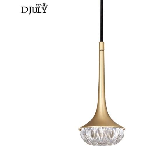 Postmodern designer metal glass led pendant lights for coffee store dining room art deco kitchen fixtures suspension luminaire