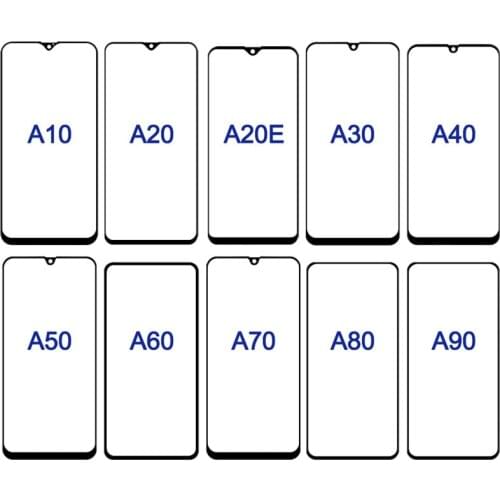 For Samsung Galaxy A10 A20 A20E A30 A40 A50 A60 A70 A80 A90 M20 M30 LCD display Touch Screen Front Outer Glass Panel