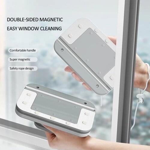 Double Sided Cleaning Brush Magnetic Glass Wiper Wash Window Magnets Magnetic Brush For Washing Windows Household Cleaning Tools