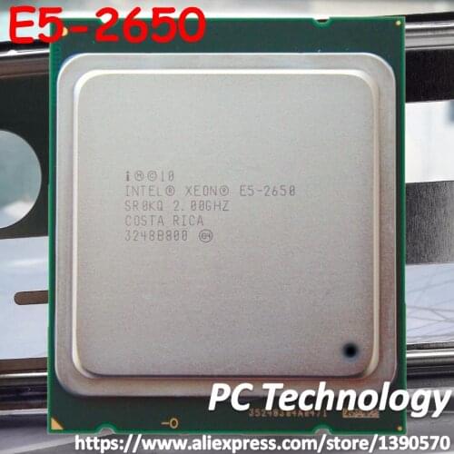 E5 2650 Original Intel Xeon E5-2650 CPU Processor SR0KQ C2 2.0GHz 95W 20MB 8-Core LGA2011 Processor Free shipping