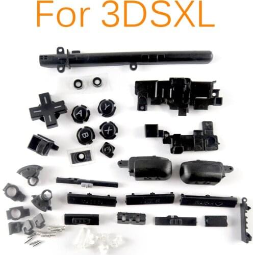 15sets For Microsoft 3DS XL Game Console Full Set Buttons Kit Replacement for 3DS LL Buttons Black Color FOR 3DSXL Button Parts