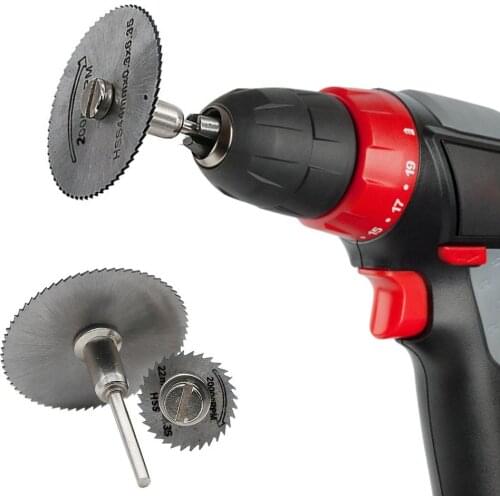 Metal Wood Saw Blade With Mandrels Drill High Speed Steel Cutting Disc Saw Disc Wheel Blades For Dremel Metal Cutter Power Tools