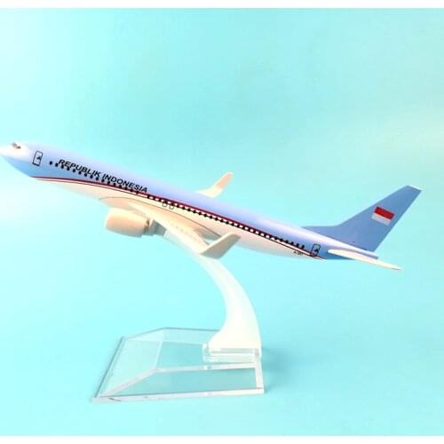 REPUBLIK INDONESIA Airlines model Boeing 737 Airplane 16CM Metal alloy diecast 1:400 airplane model toys for children