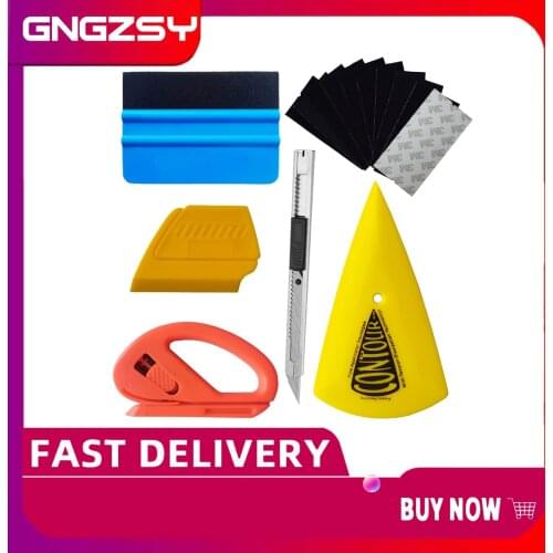 CNGZSY Car Sticker Vinyl Foil Wrap Tools Contour Squeegee Corner Scraper Film Cutter Art Knife Car Styling Auto Accessories K23