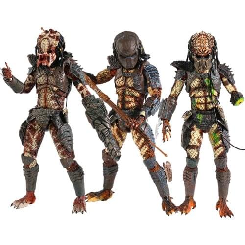 NECA Predator 2 City Hunter / Ultimate Guardian Predator / Ultimate Battle Damrged City Hunter Action Figure Collectible Toy