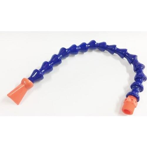 Plastic Flexible Water Oil Coolant Pipe Hose 1/4" Thread, 300mm Long ,Round Nozzle